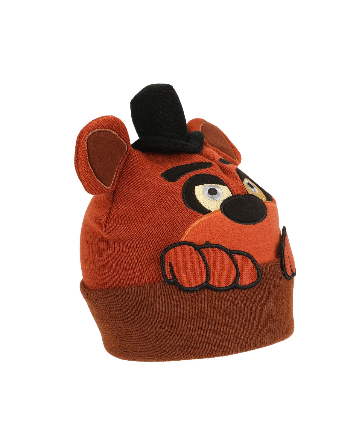 Five Nights at Freddy's Men's Peekaboo Hands Brown Knit Beanie