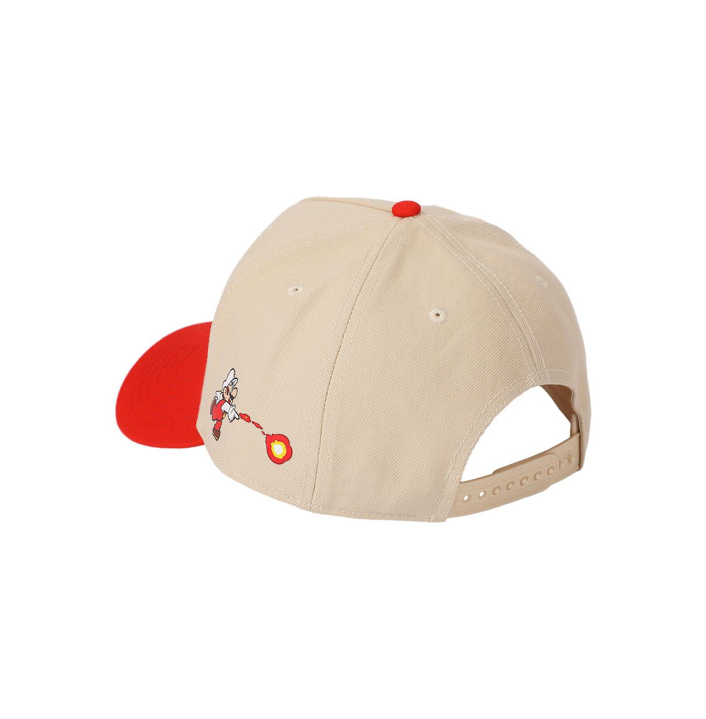 Мужская кепка SUPER MARIO Bros Fire Mario White and Red Retro Grandpa Snapback Hat, цвет: Белый — фото 7