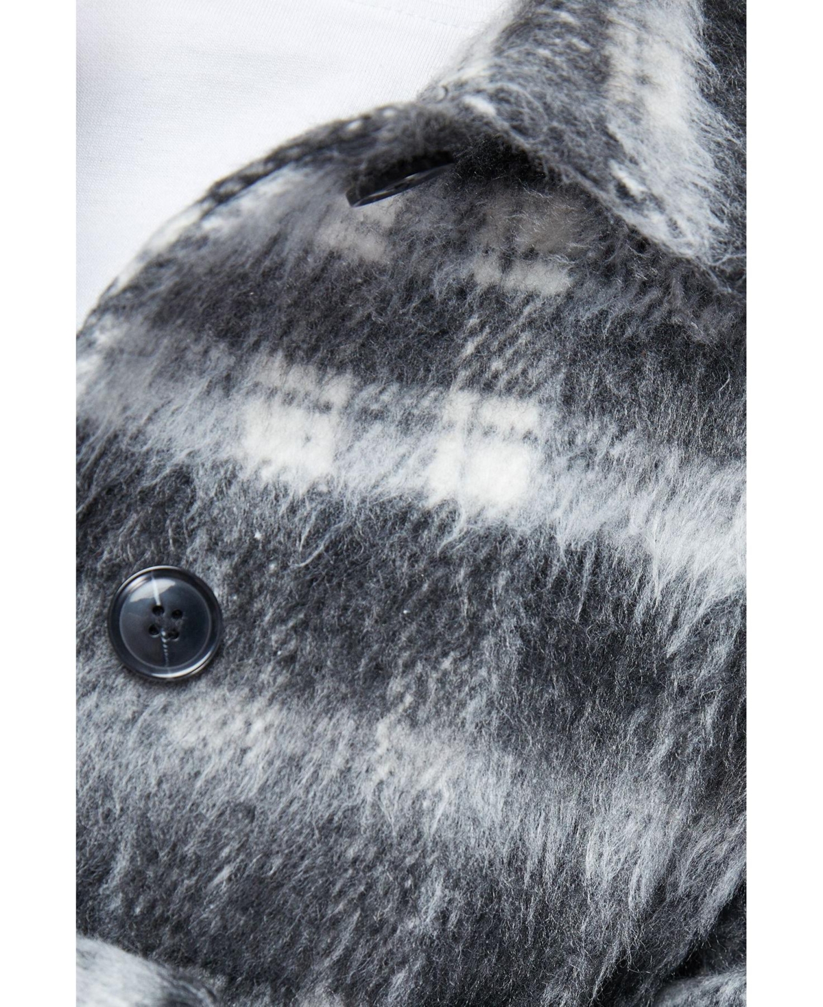 Warehouse Women's Check Oversized Short Car Coat