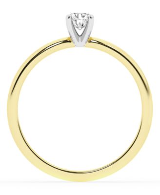 Diamond Solitaire Ring (1/4 ct. t.w.) in 10k Yellow Gold