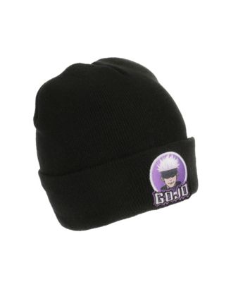 Men's Gojo Character Circle Black Cuff Beanie
