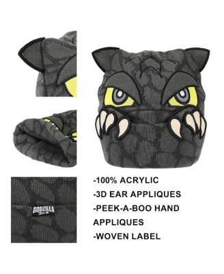 Men's Peekaboo Claws Gray Cuff Beanie