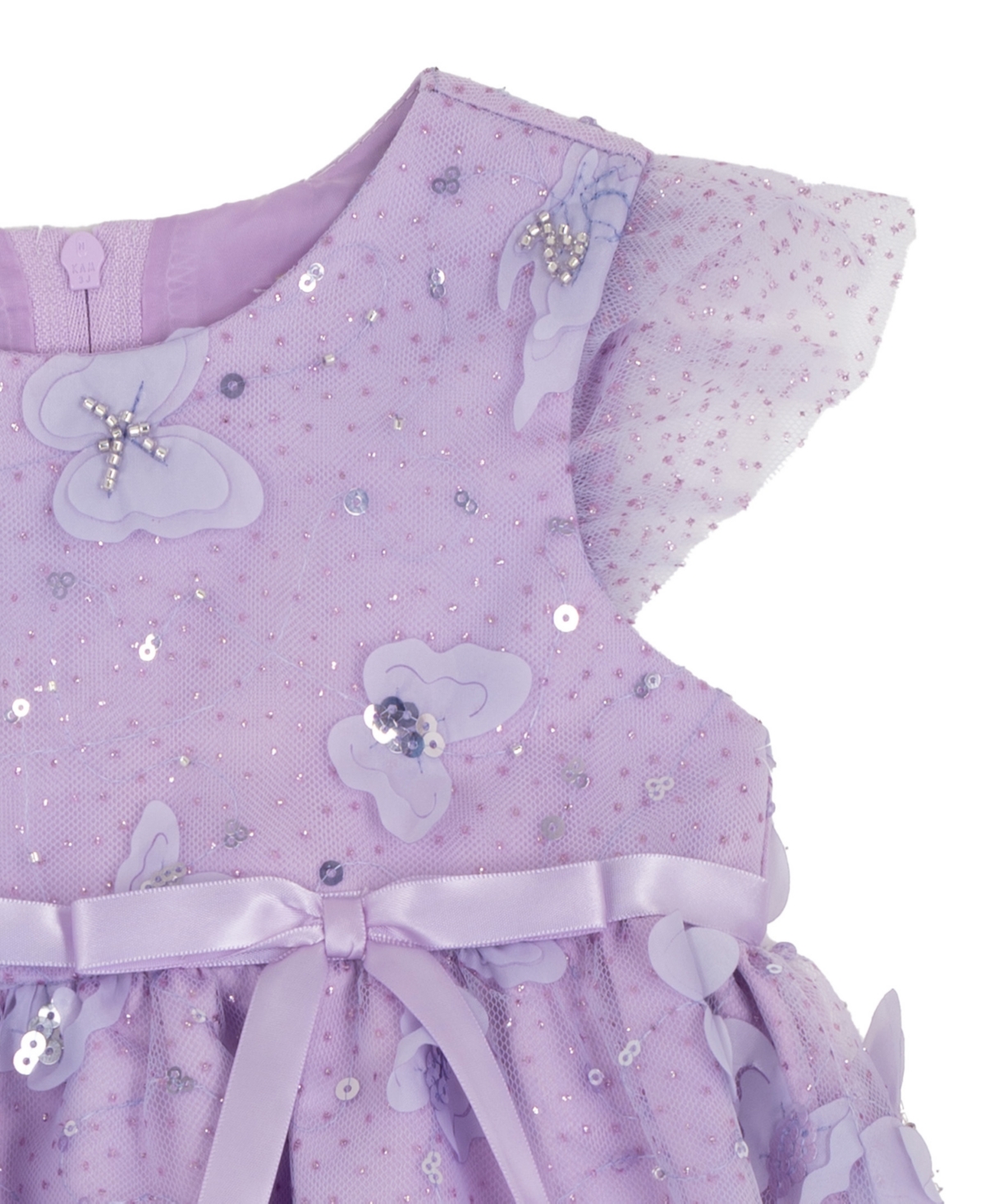 Rare Editions Baby Girls' Short-Sleeve 3D Butterfly Social Dress