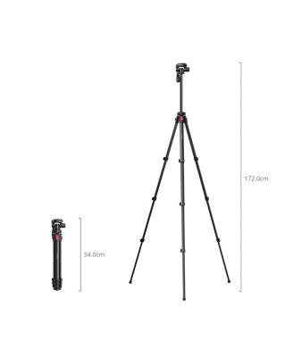 4-Section Aluminum Video Tripod with Fluid Head
