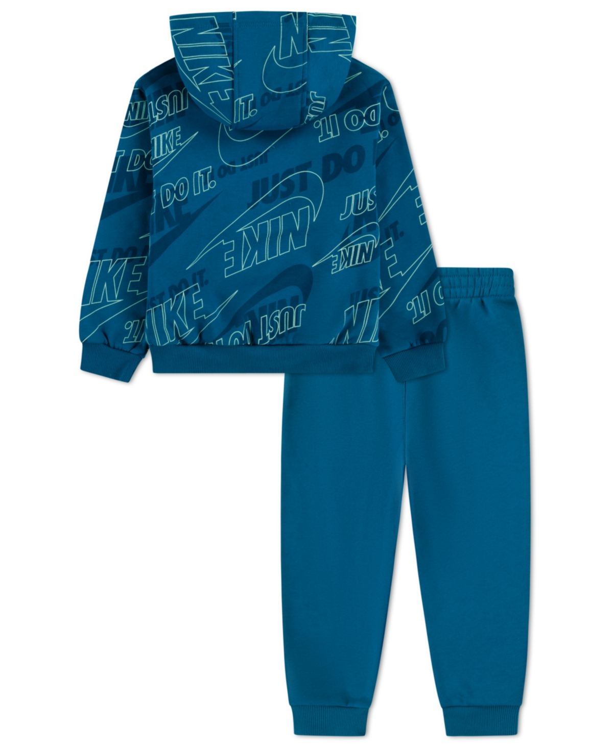 Nike Boys 4-7 2-Piece Sportswear Glow With Me Lightweight Pull-On Hoodie and Pants Set