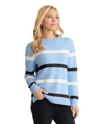 Women's Long-Sleeve Striped Sweater