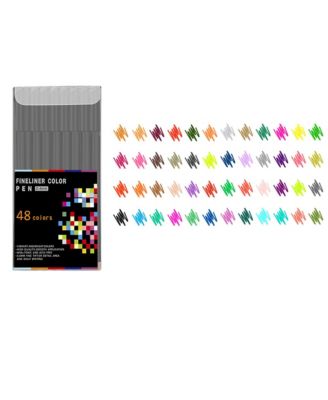 48 Color Marker Set – Quick-Dry Fineliner Pens for Painting, Sketching, Doodling & Art | School & Office Supplies