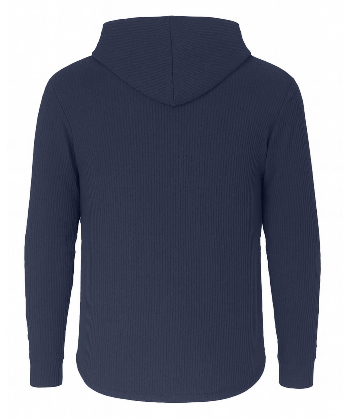 Blue Ice Men's Regular-Fit Waffle Knit Thermal Henley Hoodie