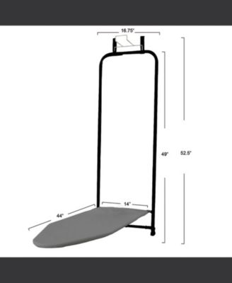 Over the Door Ironing Board, Matte Black