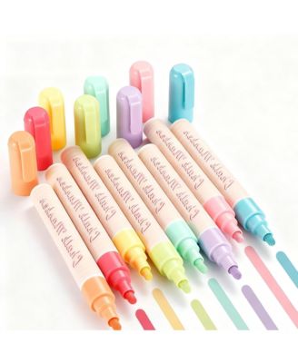 0.23" Macaron Liquid Chalk, Erasable Painting Graffiti Highlighter for Blackboard Writing and Painting
