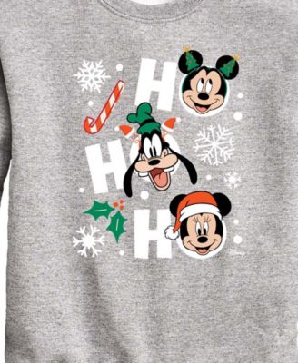 Boys' 8-20 Mickey and Friends Ho Ho Ho Graphic Long-Sleeve Sweatshirt
