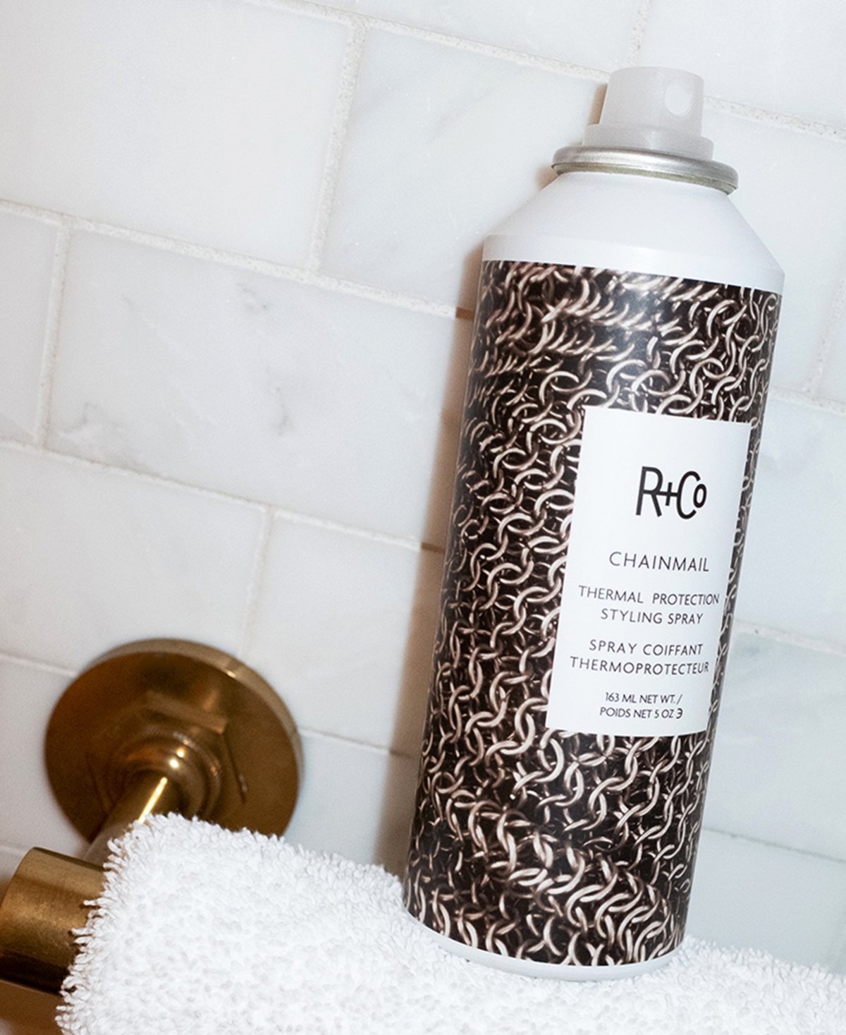 R+Co Chainmail Thermal Protection Styling Spray, 5 oz.