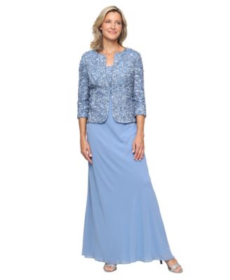 Women's Empire Waist Long Open Soutache Jacket Dress