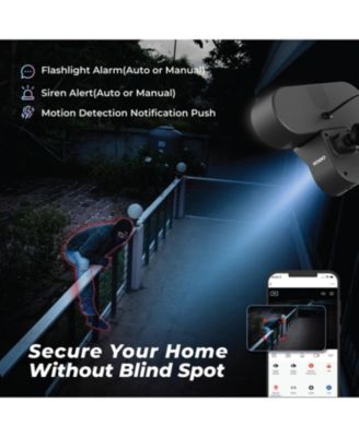 E9 Outdoor Floodlight Security Camera – Smart Wi-Fi Surveillance, PIR Motion Detection & 2-Way Audio