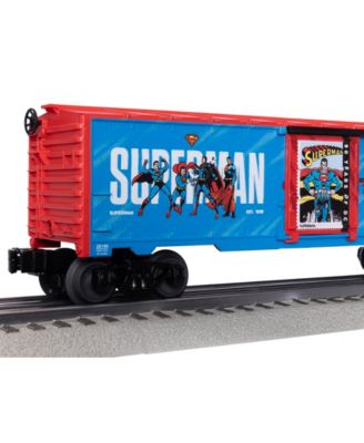 DC Comics Superman and DC O Gauge Model Train Boxcar