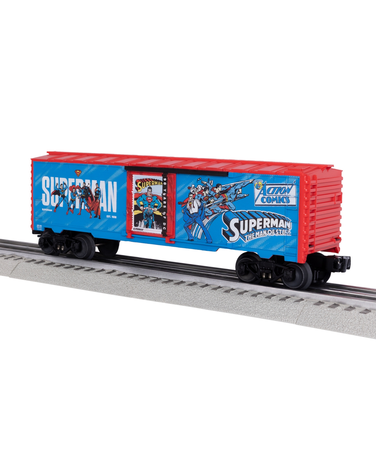 Lionel Dc Comics Superman and Dc O Gauge Model Train Boxcar