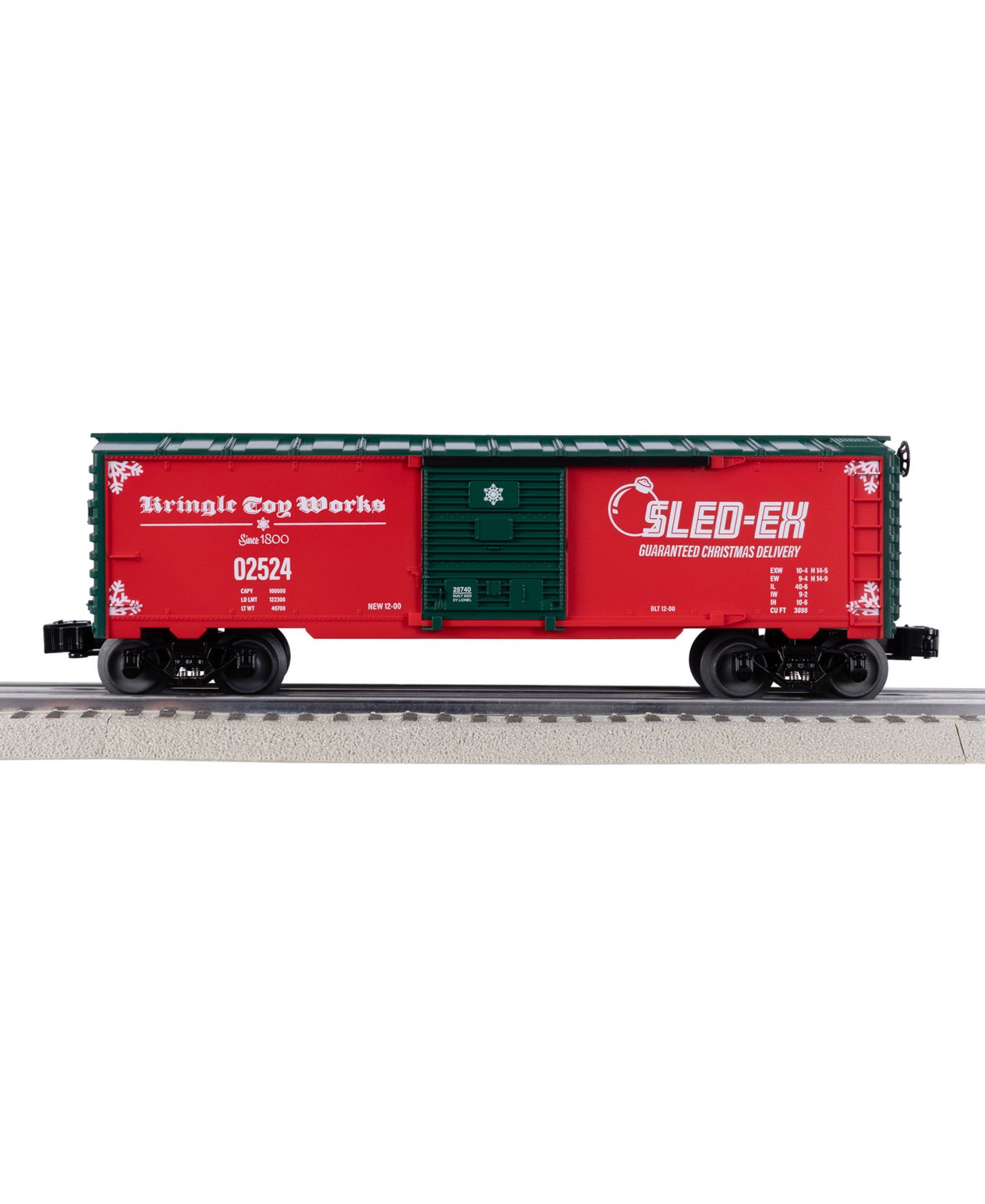 Детская игрушка Lionel Sled-Ex O Gauge Model Train Boxcar — фото 10