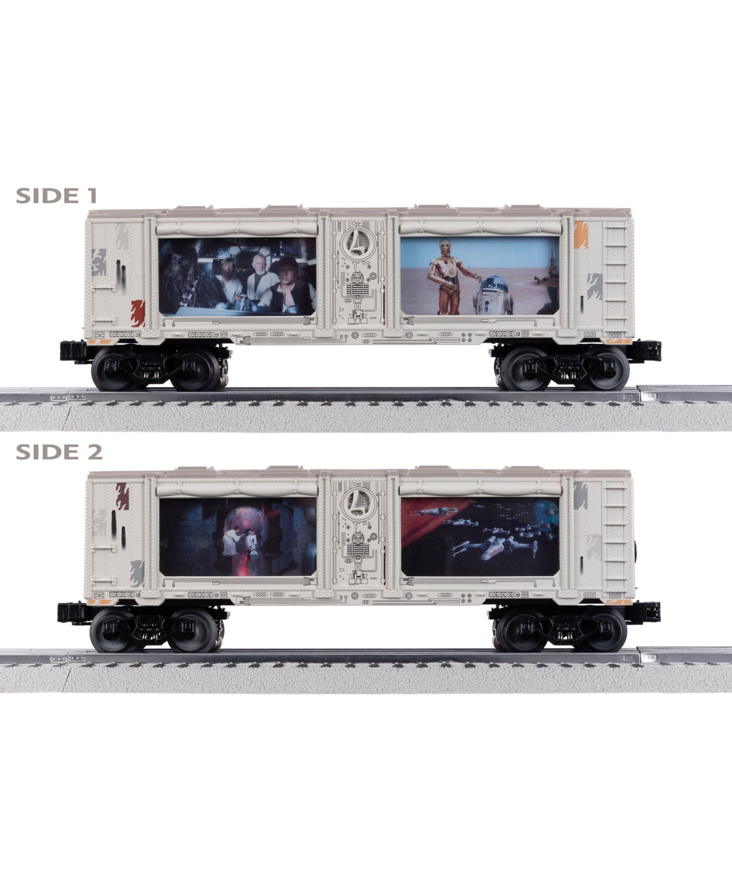 Детские игрушки Lionel O Gauge Star Wars Bluetooth 5.0 LionChief Rebel RS-3 Freight Train Set — фото 12