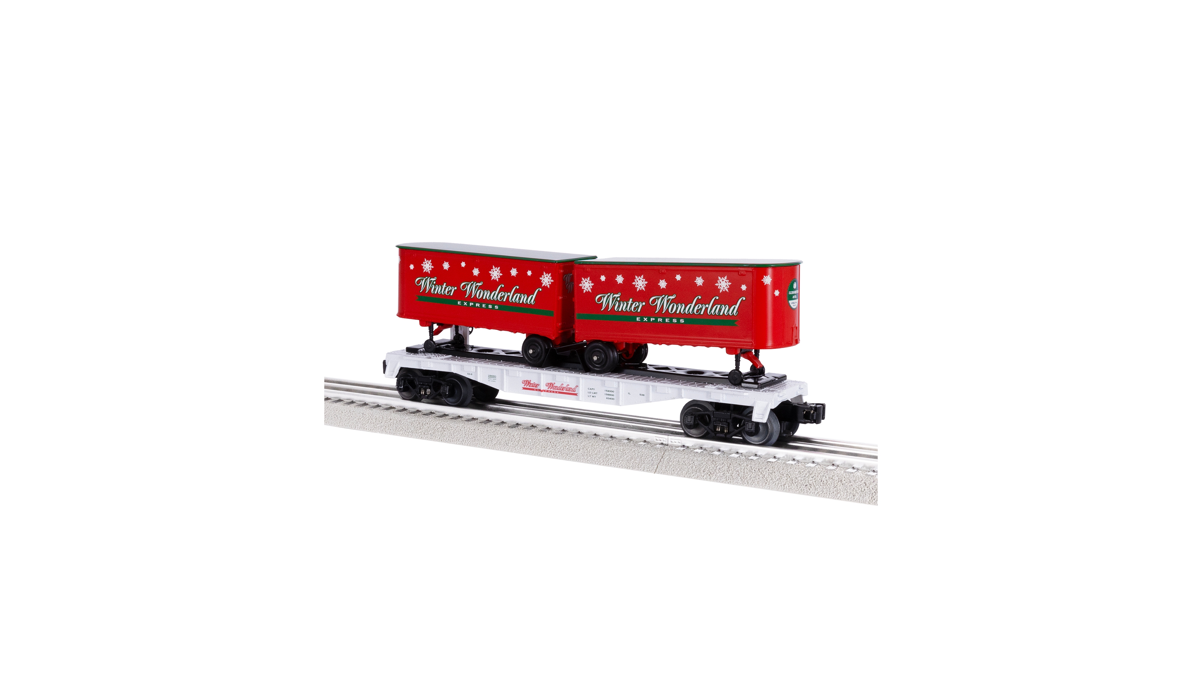 Lionel Winter Wonderland O Gauge Model Train Flatcar