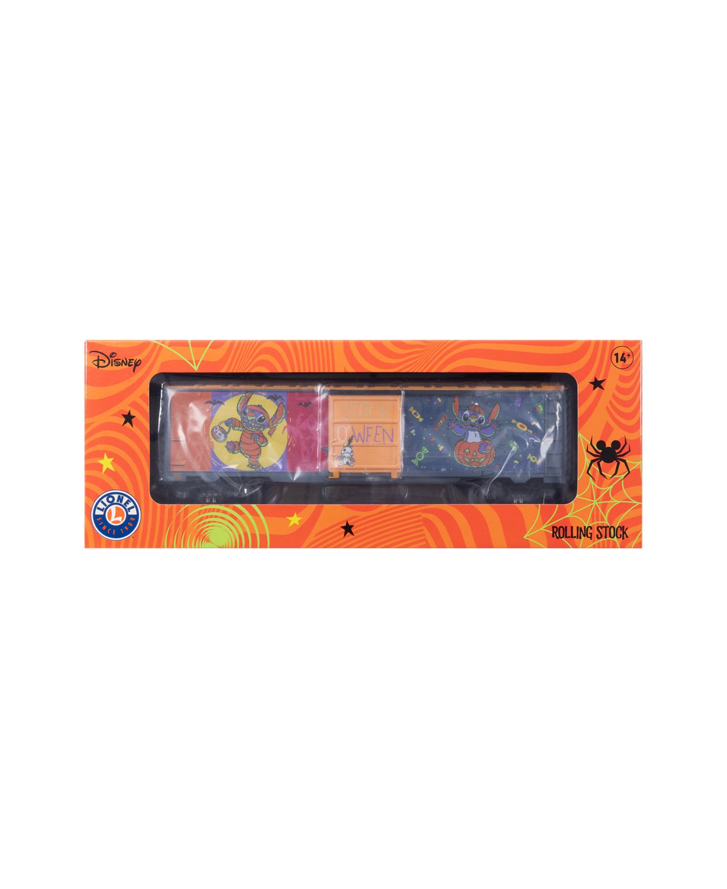 Детская игрушка Lionel O Gauge Disney Stitch Stitchoween Glow in the Dark Model Train Boxcar — фото 11