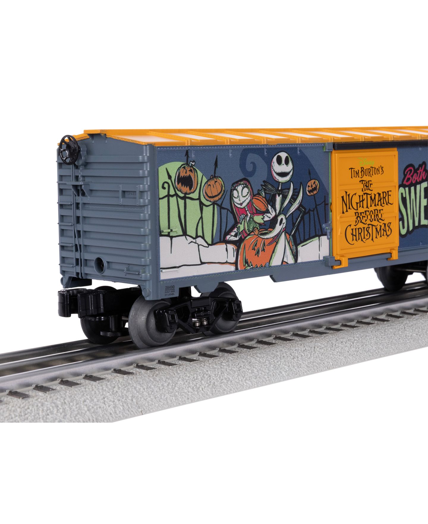 Детская игрушка Lionel O Gauge The Nightmare Before Christmas Glow-in-the-Dark Model Train Boxcar — фото 7