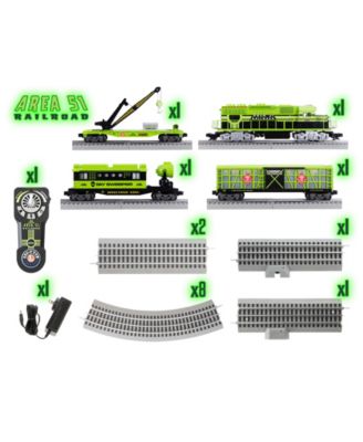 Area 51 UFO Recovery Bluetooth LionChief Electric O Gauge Freight Train Set