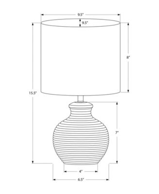 Lighting 16" Plastic Table Lamp