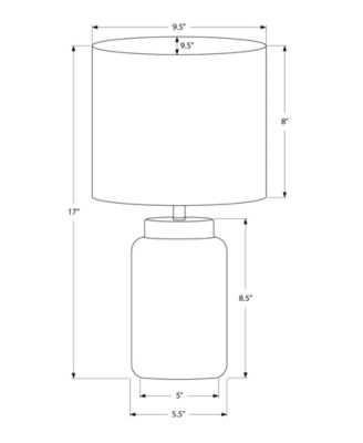 Lighting 17" Plastic Table Lamp