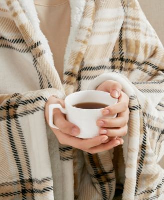 Print Plush to Sherpa Heated Throw, 50" x 60"