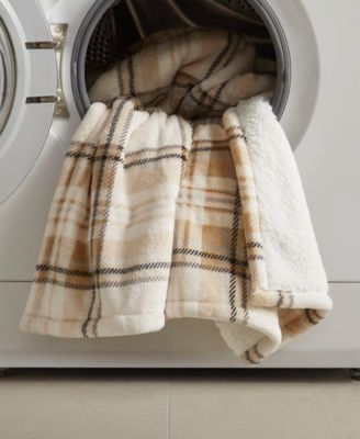 Print Plush to Sherpa Heated Throw, 50" x 60"