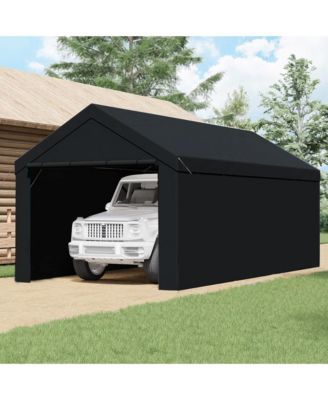 Domain 20x10 Foot Carport Tent Sidewalls, Black (Sidewalls Only)