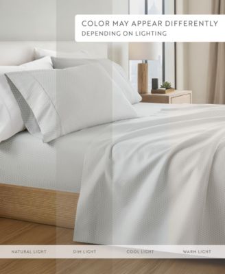 The Farmhouse Chic Premium Ultra Soft Pattern 4-Pc. Sheet Set, California King