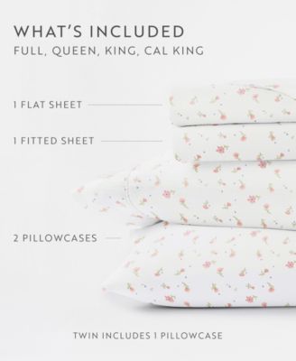 The Farmhouse Chic Premium Ultra Soft Pattern 4-Pc. Sheet Set, Queen