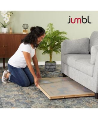 2000-Piece Puzzle Board with Drawers, Lazy Susan & Cover - Rotating Wooden Jigsaw Puzzle Table