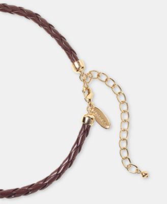 Shaky Disc Braided Cord Statement Necklace, 18" + 3" extender, Macy's Exclusive