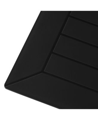 31.5" Square Outdoor Plastic Resin Patio Dining Table for 4