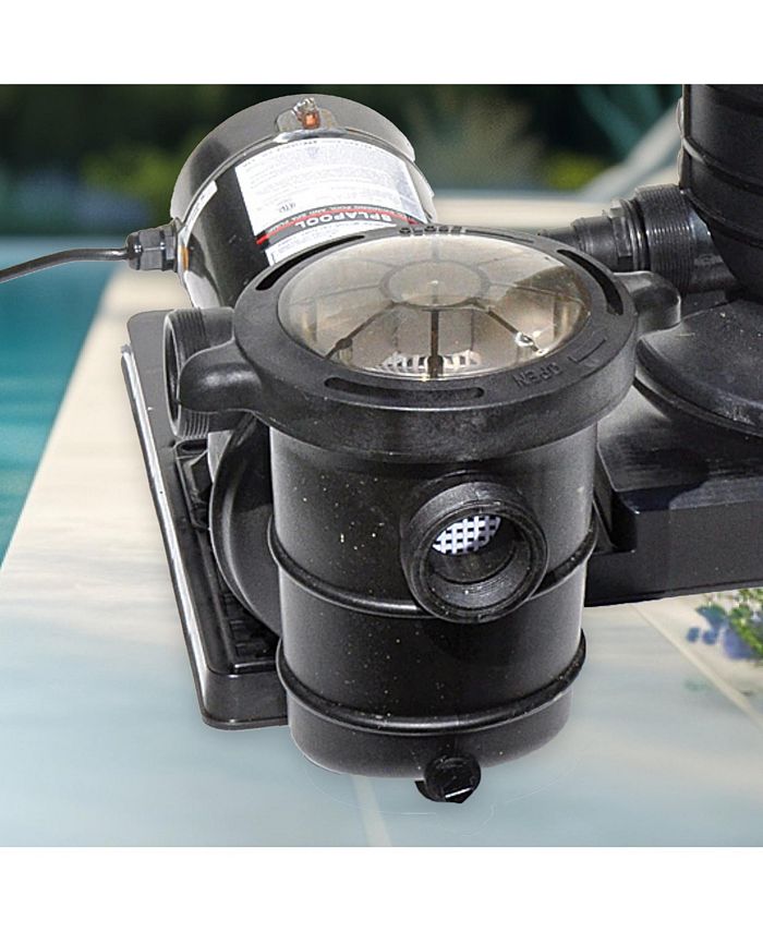 Swimline HydroTools Hydro Flo 1.5 HP 5820 GPH 2 Speed Horizontal Discharge Pump - ONE SIZE