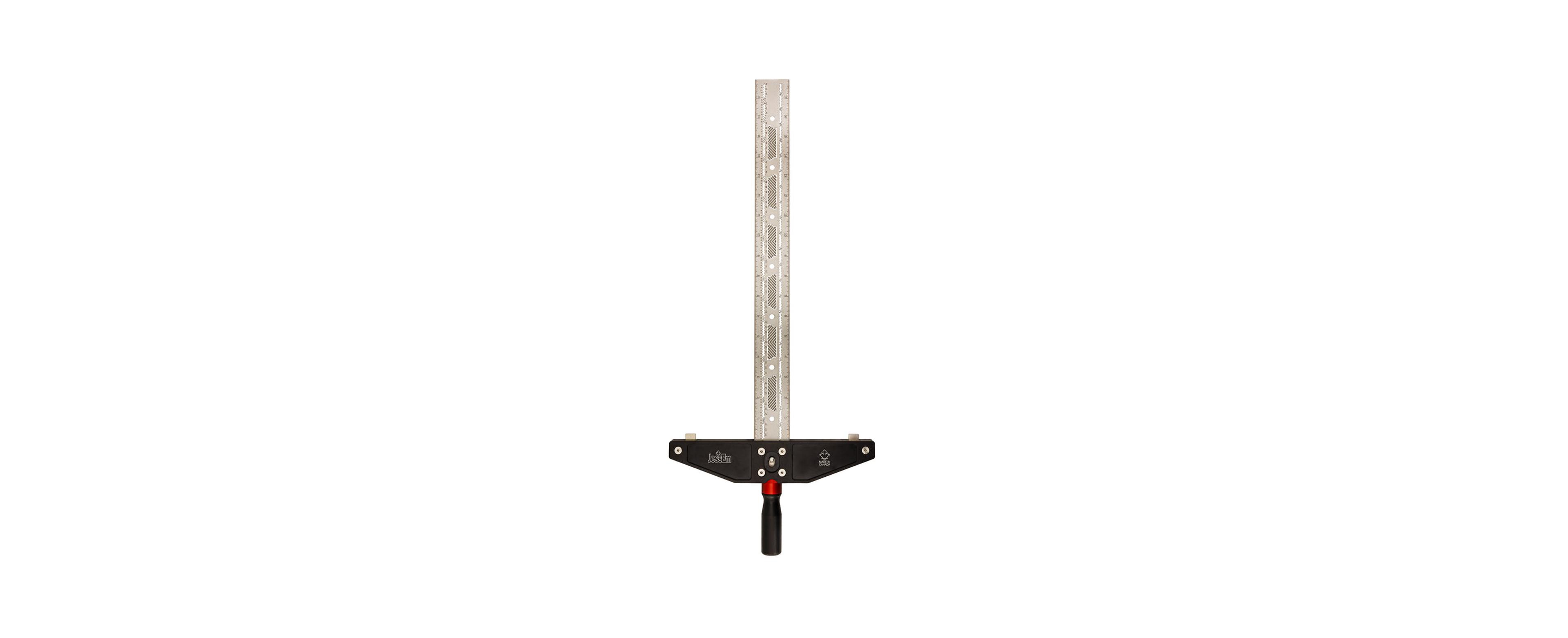 Jessem 07422 Longsword 18" Sword T-Square Stainless Steel Imperial and Metric Ruler