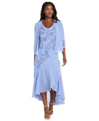 Women's Double Jacket Dress with Tiered Skirt