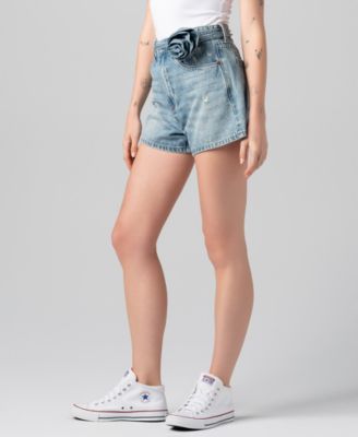 Women's Zipper Fly Denim Shorts