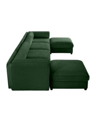 Streamdale Modular Sectional Sofa with Storage, Extra Large U Shaped Green Couch