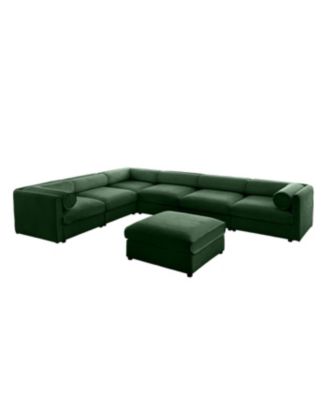 Large Modular Sectional Sofa with Storage, Chenille