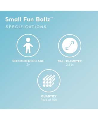 Inflatable Jungle Adventure Play Center & Plastic Fun Ballz, 100 Pack