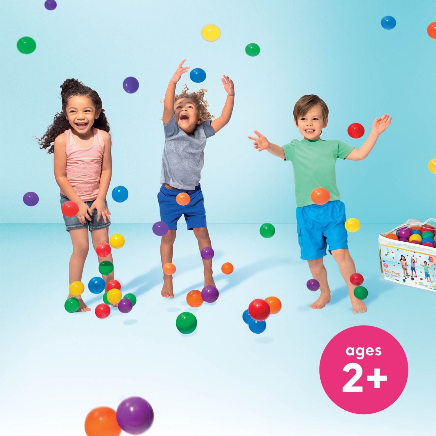 Детские игрушки Intex Jungle Adventure Inflatable Play Center with Water Slide and 100-Pack Plastic Balls, Ages 2+ — фото 6