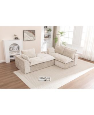Streamdale 103" Cloud Sectional Couch with L-Shape Chaise, Modern Modular Sofa