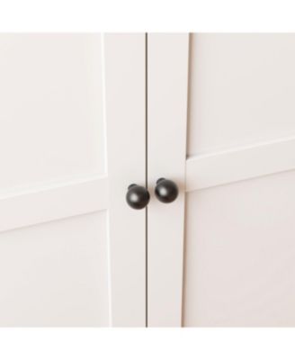 Streamdale 61" White Metal Kitchen Pantry Cabinet with 4 Adjustable Shelves