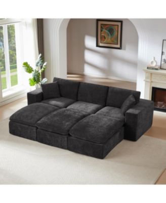 Streamdale Modern Chenille Cloud Sofa - Freely Combinable & Comfortable