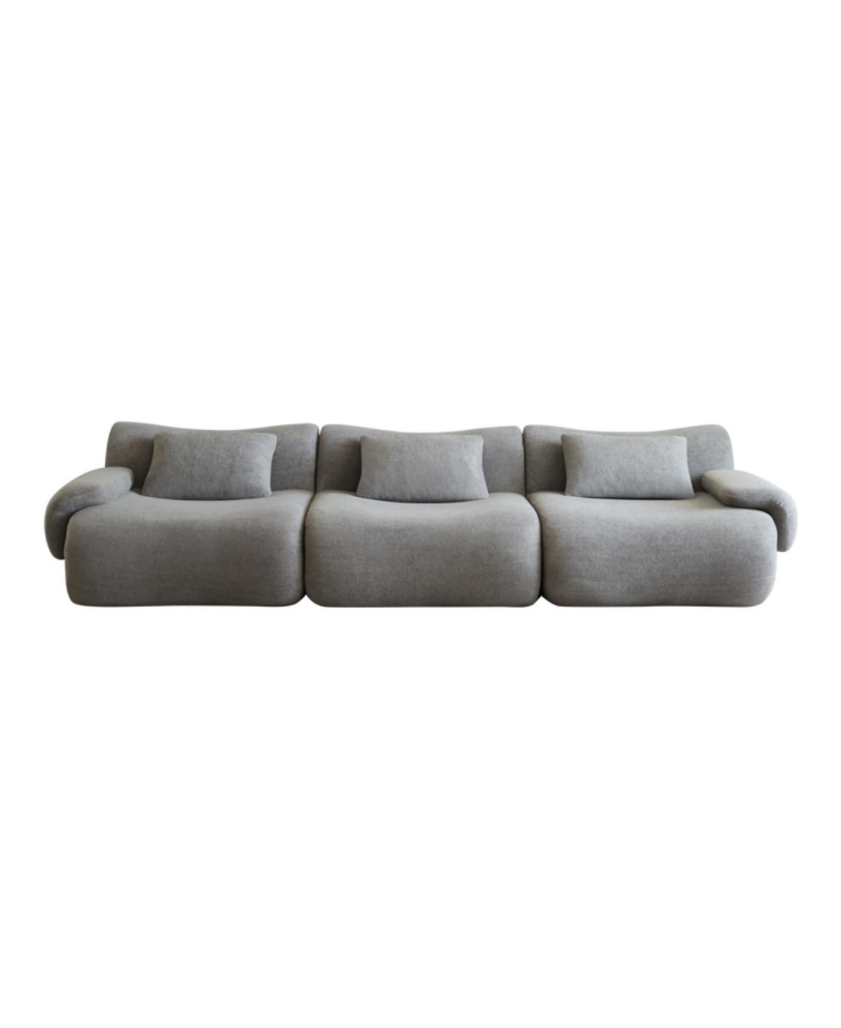 Streamdale Furniture Modular Sectional Sofa, Modern Minimalist Couch, Comfy, Space-Efficient, Light Gray