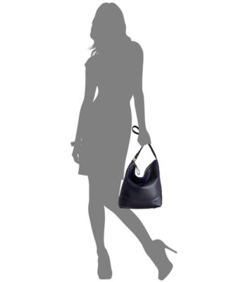 Large Smooth Leather Tasha Bucket Bag