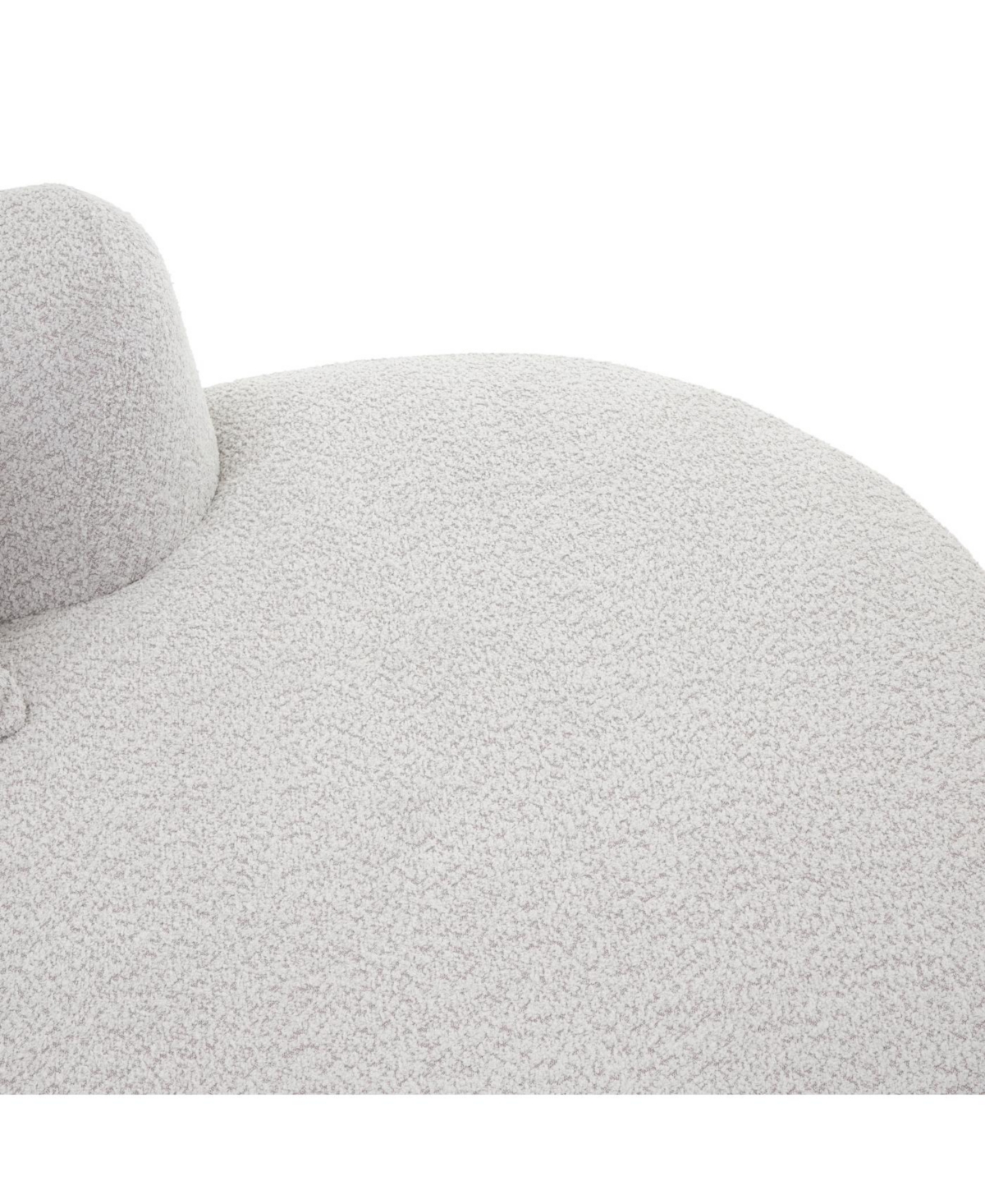 Streamdale Furniture 116" Modern Curved Sectional Sofa with Chaise Lounge, Pearl Upholstery, 2-Piece Set